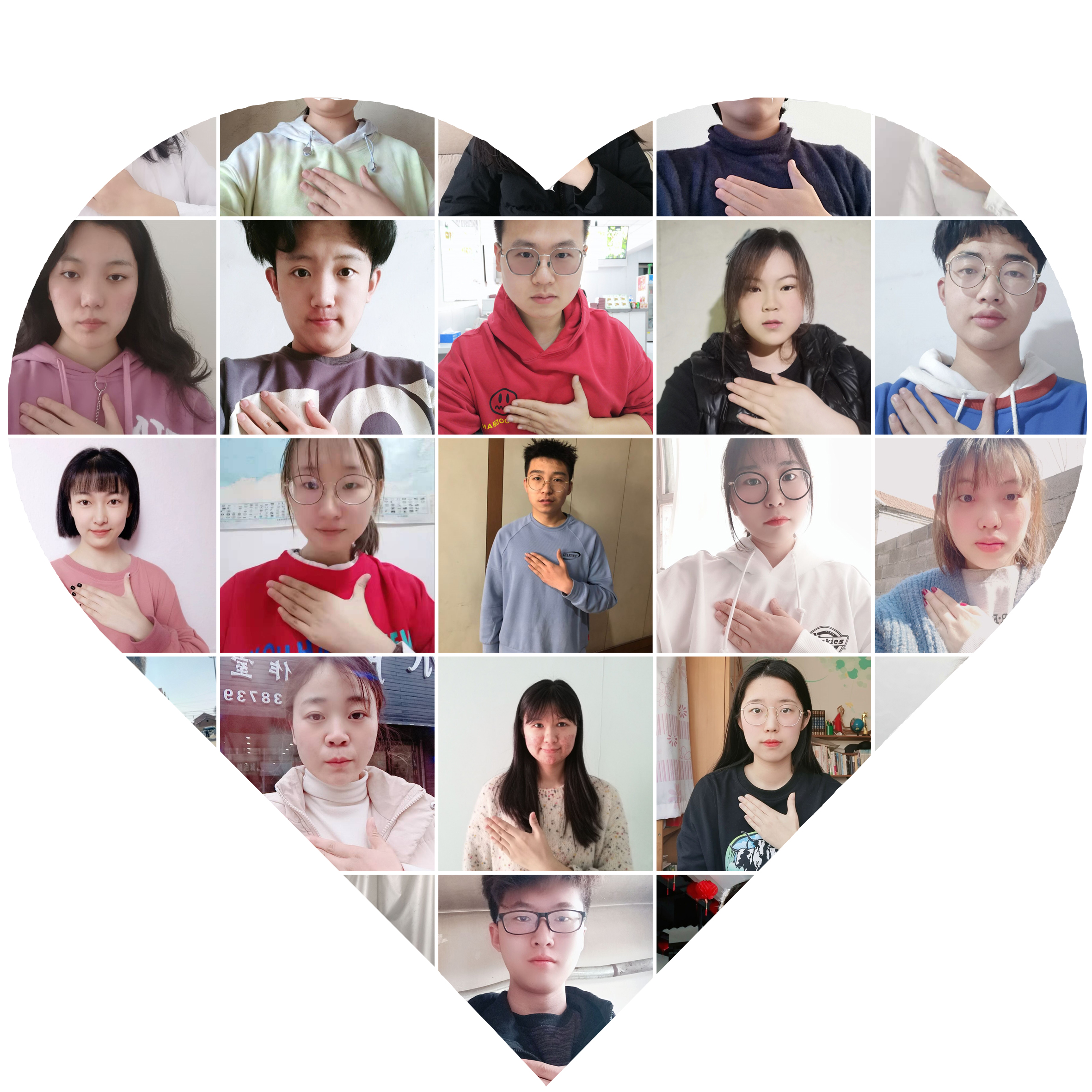 志愿者手势宣传