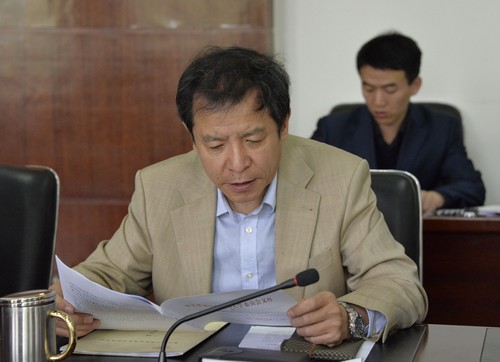副校长程伟按照《黑龙江中医药大学“十三五”发展规划编制工作方案》进行工作部署