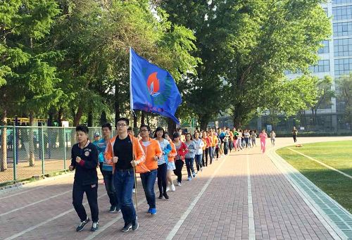 “志行班”学员在晨跑