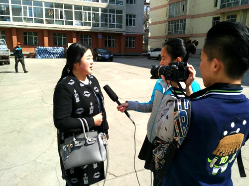 2013级护理学专业王海云同学接受采访