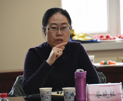 北京中医药大学副校长谷晓红教授对各子课题研究进展情况进行点评