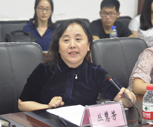 校民建支部主委丛慧芳到会祝贺